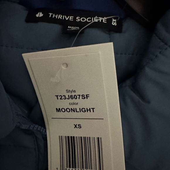 Thrive Societe Quilted Puffer Vest – New with Tags – Moonlight Blue - Picture 3 of 3